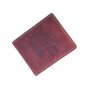 Real leather wallet with indian motive in wallet format, pink