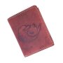 Tillberg Men real leather wallet with dolphin motif, pink