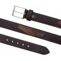 Belt made of buffalo leather with truck motif, 4 cm wide, length 90, 100, 110, 120 cm, 6 pieces, black