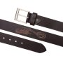 Buffalo leather belt with motor cycle motif, 4 cm wide, length 90,100,110,120 cm, 6 pieces, black