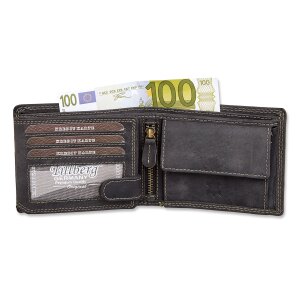 Tillberg mens wallet made from real leather with truck motif