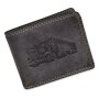 Tillberg mens wallet made from real leather with truck motif