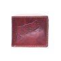 Hochwertige und robuste Geldb&ouml;rse aus Leder in Querformat mit einem Adlermotiv von der Marke Tillberg rot