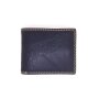 Real leather wallet with eagle motif black