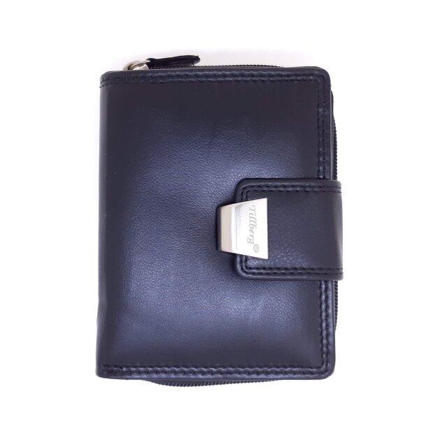 Wallet made from real nappa leather black