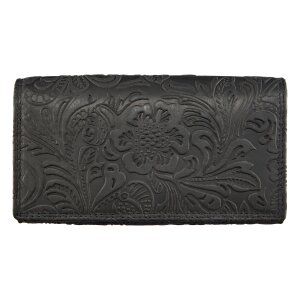 Leather wallet, real leather, wallet format