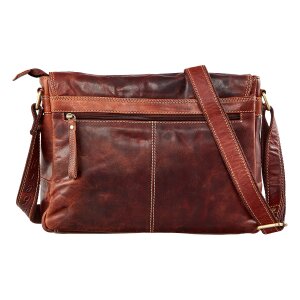 Tillberg real leather shoulder bag in vintage design