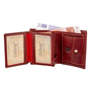 Tillberg wallet made from real leather, red
