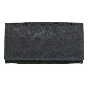 Real leather wallet, buffalo leather, full leather