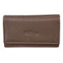 Tillberg ladies wallet made from real nappa leather 16,5 cm x 10 cm x 3 cm dark brown