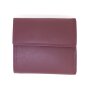 Tillberg wallet made from real leather 10 cm x 10 cm x 2,5 cm wine red