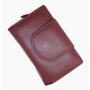 High quality and robust ladies wallet made from real leather wine red