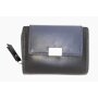 Tillberg wallet made from real nappa leather black+navy blue