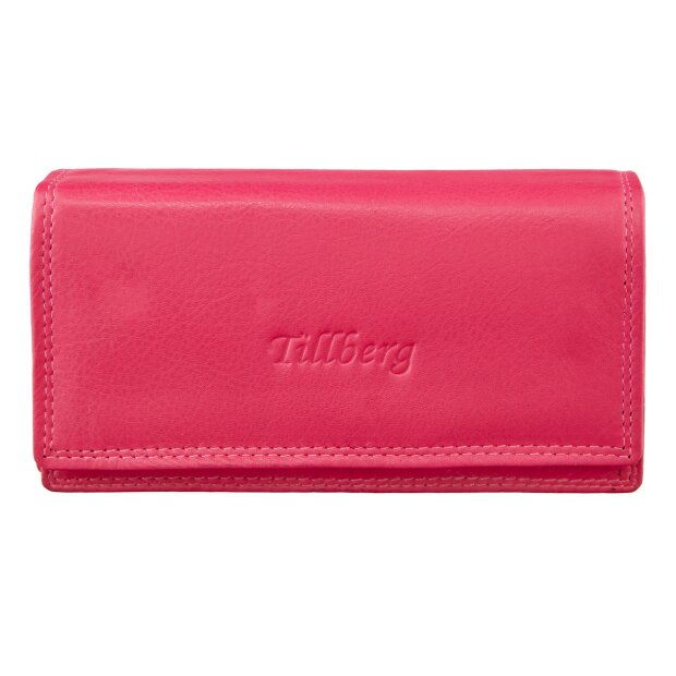 Tillberg ladies wallet made from real nappa leather 16,5 cm x 10 cm x 3 cm pink