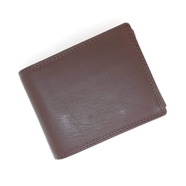 Tillberg wallet made from real leather, reddish brown
