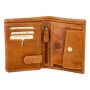 Real leather wallet, motif ram