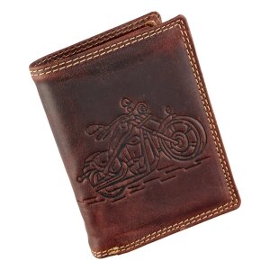 Real leather wallet, motif scorpion