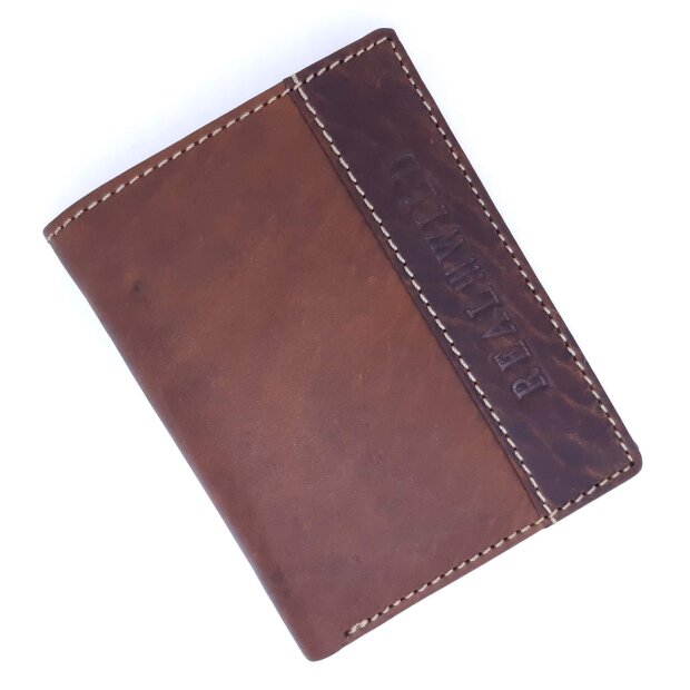 Wallet made from real water buffalo leather without motif