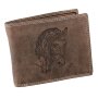 Real leather wallet, katta hunter leather brown