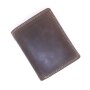 Real leather wallet brown