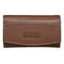 Tillberg ladies wallet made from real nappa leather 9,5x17x2,5 cm brown