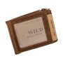 Wild Real Only!!! Geldb&ouml;rse/Kreditkartenetui aus Wasserb&uuml;ffelleder mit Dollarclip, RFID Schutz, taupe