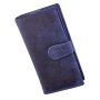 Wallet made of water buffalo leather, navy blue