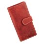 Wallet made of water buffalo leather, red
