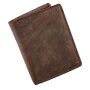 Wallet made from water buffalo leather brown
