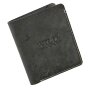 Wild Real Only !!! Wallet / credit card holder made of water buffalo leather, black