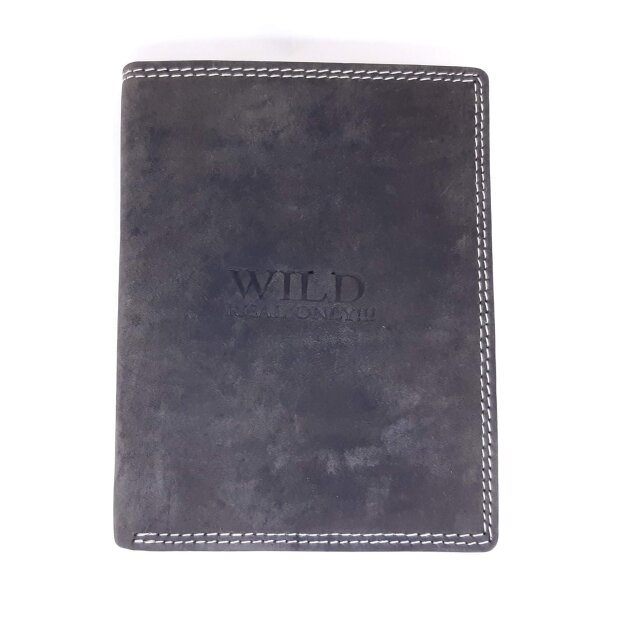 Wild Real Only!!! wallet made from water buffalo leather, brown