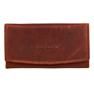 Real leather wallet tan