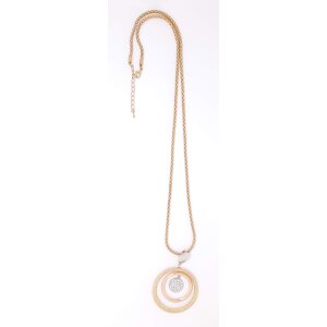 Necklace with round pendant