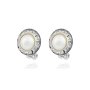 Earclips, pearl earrings, for ladies, venture, rhinestones, pearls