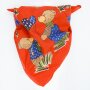Cotton nikki Scarf for children, head or neck scarf 50X50cm fairytail with bears