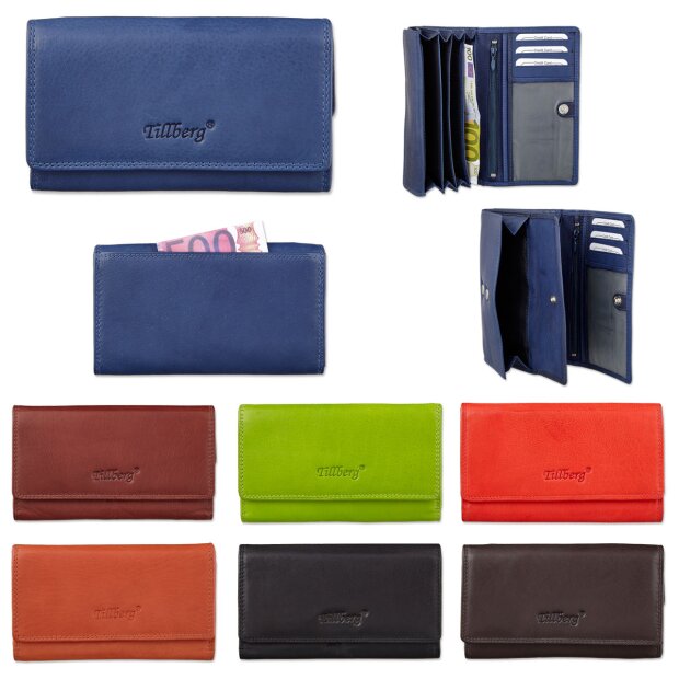 High quality and robust ladies wallet made from real leather 10x17x3 cm