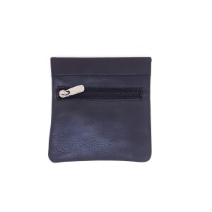 Key case, small wallet with key rings, black