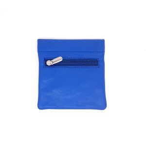 Key case, small wallet with key rings, royal blue