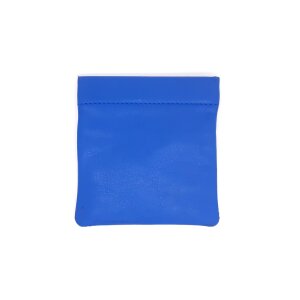 Key case, small wallet with key rings, royal blue