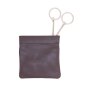 Key case, small wallet with key rings, brown