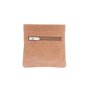 Key case, small wallet with key rings, cognac