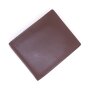 Classic wallet made from real leather reddish brown
