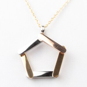 necklace stainless steel rose gold silver