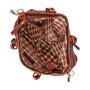 Real leather hand bag, shoulder bag brown