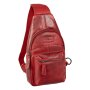 Real leather, shoulder bag, body bag, vintage leather red