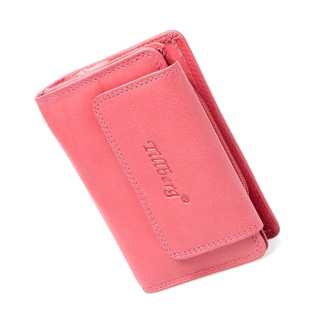 Tillberg ladies wallet made from real leather, pink