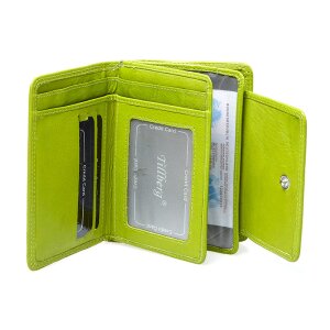 Tillberg ladies wallet made from real leather, pistachio