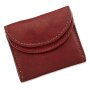 Tillberg wallet made from real nappa leather 7 cm x 9,5 cm x 2 cm, reddish brown