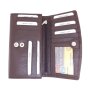 Tillberg ladies wallet made from real goat leather brown