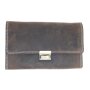 Waiters wallet made from real water buffalo leather with chain brown